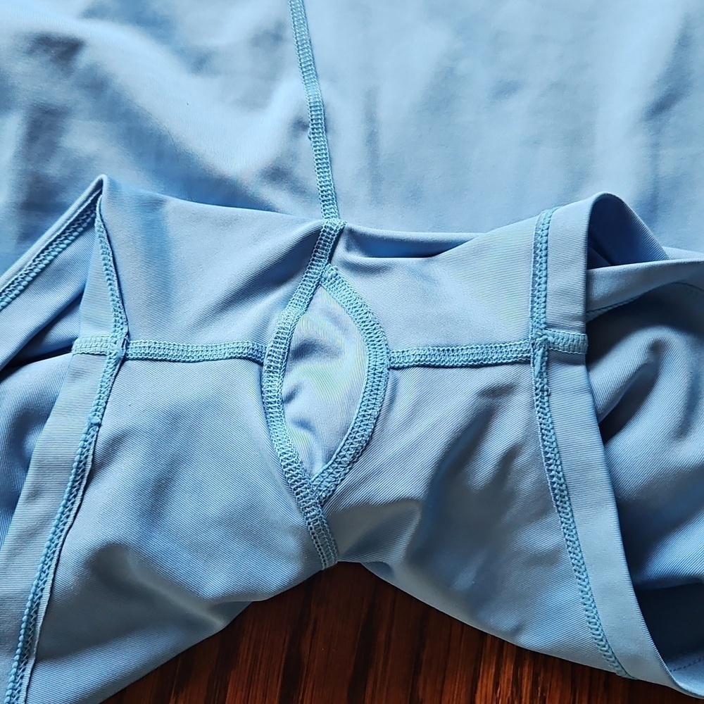 Calvin Klein Blue Performance Stretch Built In Shorts Dress L - Picture 12 of 16